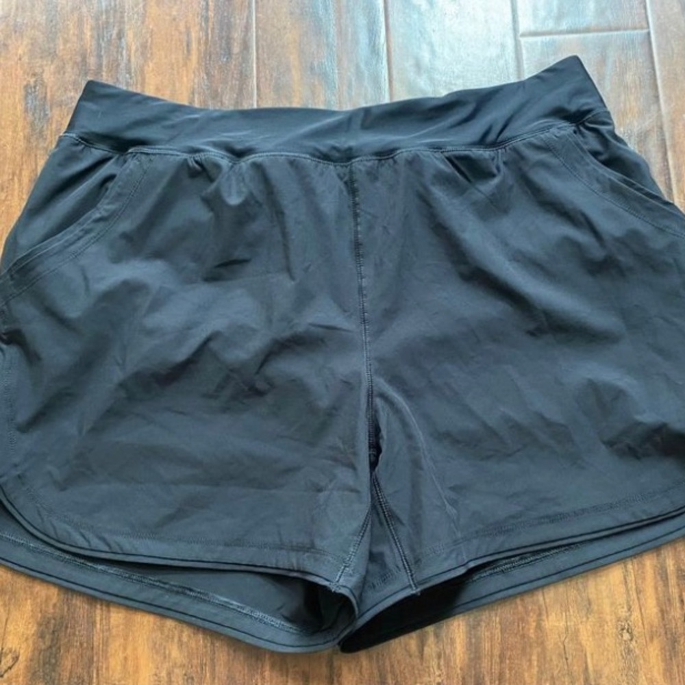 Women’s Lands End Swim Shorts Fully Lined Black size 20w